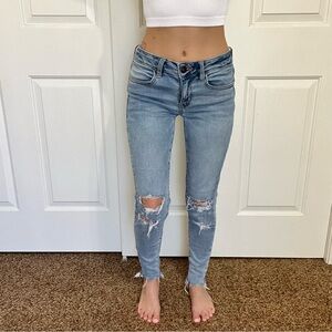 AE Super Stretch Mid Rise Skinny Jeans